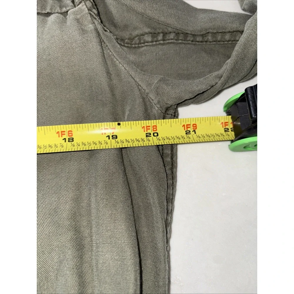 Abercrombie & Fitch Jacket Womens Small S Green Utility Military Hooded Full Zip
